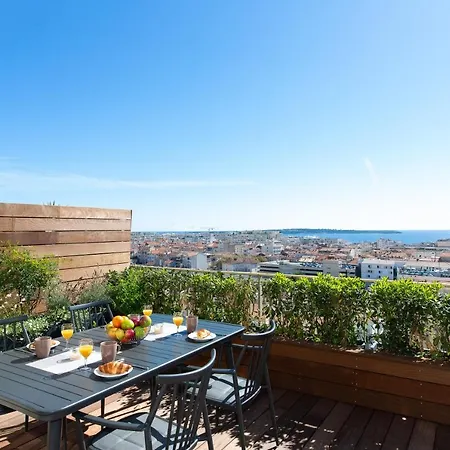 Rooftop View - 2 Bdr 2 Bthr 1 Toil - Clim Terrace Elevator Small Parking Cannes