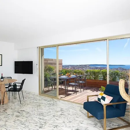 Rooftop View - 2 Bdr 2 Bthr 1 Toil - Clim Terrace Elevator Small Parking * Cannes