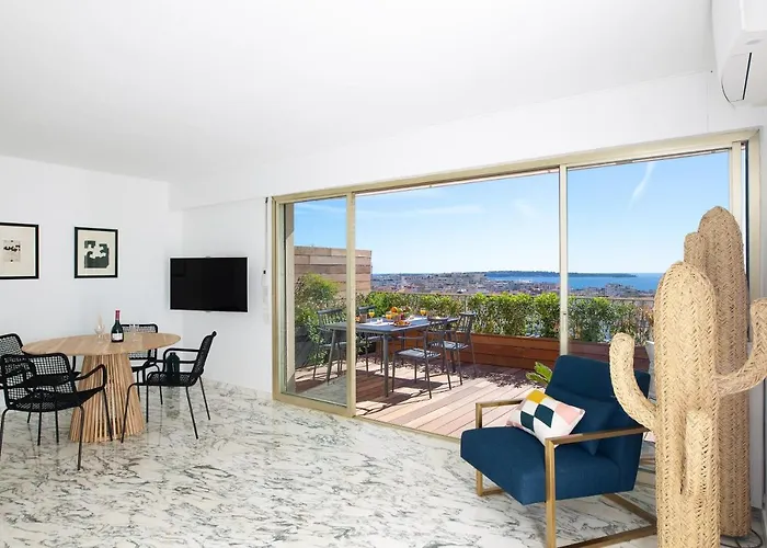 Rooftop View - 2 Bdr 2 Bthr 1 Toil - Clim Terrace Elevator Small Parking * Cannes